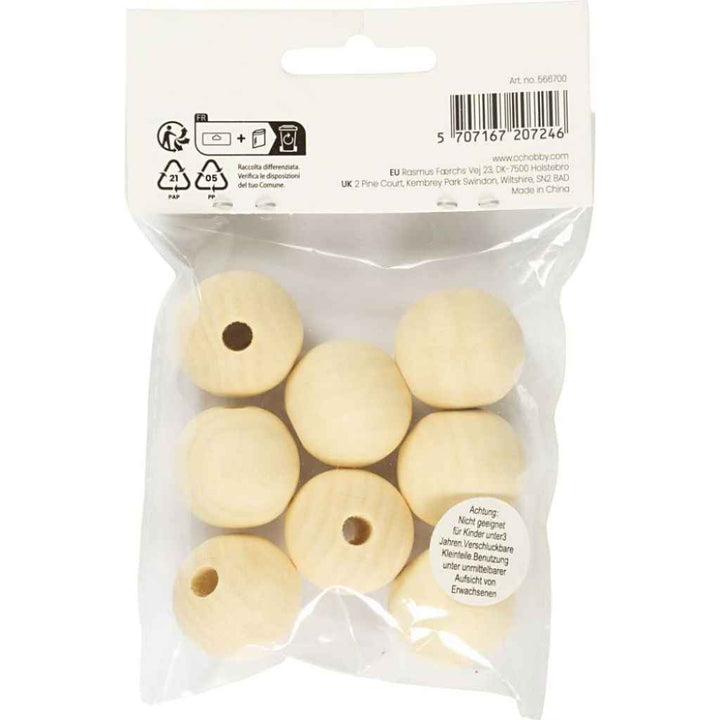 Creativ Company Holzperlen Natur 25 mm – Bild 2 von 2 bei bei bei bei bei bei bei bei bei bei bei bei bei bei Lieblingsgarn