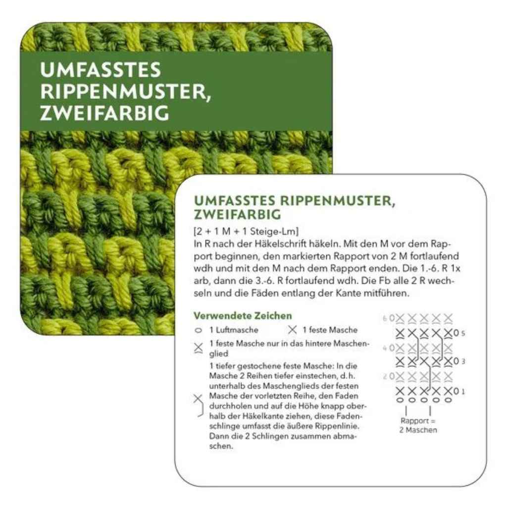 Topp DIY -  66x Häkelmuster Kartenset