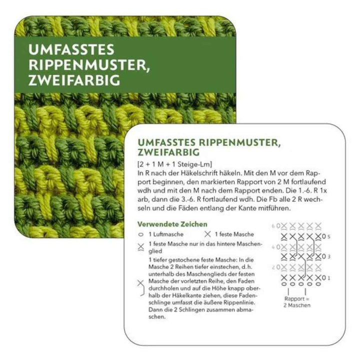 Topp DIY -  66x Häkelmuster Kartenset