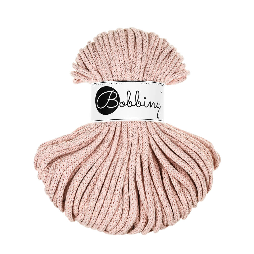 Bobbiny Makrameegarn Pastel Pink Bobbiny Premium Kordel 5 mm x 50 m Lieblingsgarn