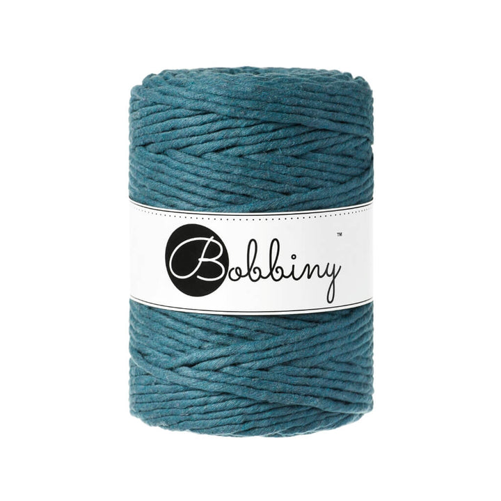 Bobbiny Peacock Blue Bobbiny Makramee Garn 5 mm x 100 m Lieblingsgarn