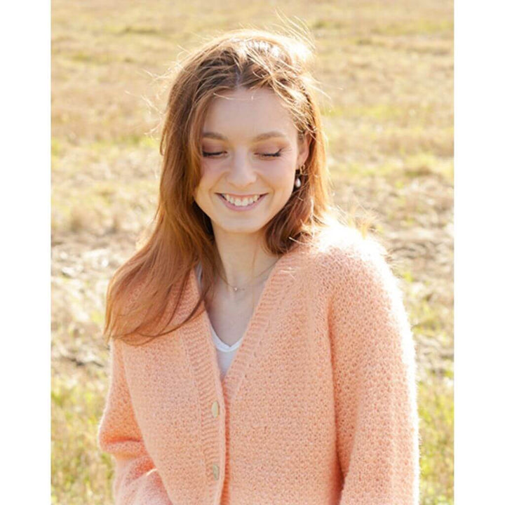 Drops Damen Jacke Perfectly Peach Jacket Strickanleitung - Drops (PDF) Lieblingsgarn