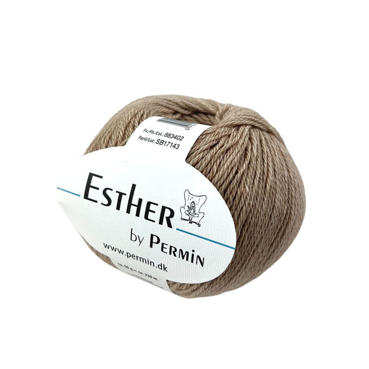 Permin Esther, Farbe 02 Beige – Baumwolle und Schurwolle bei Lieblingsgarn
