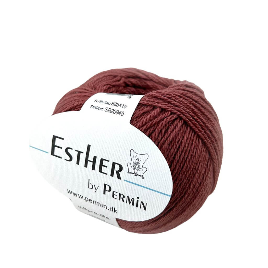 Permin Esther, Farbe 15 Alterosa – Baumwolle und Schurwolle bei Lieblingsgarn