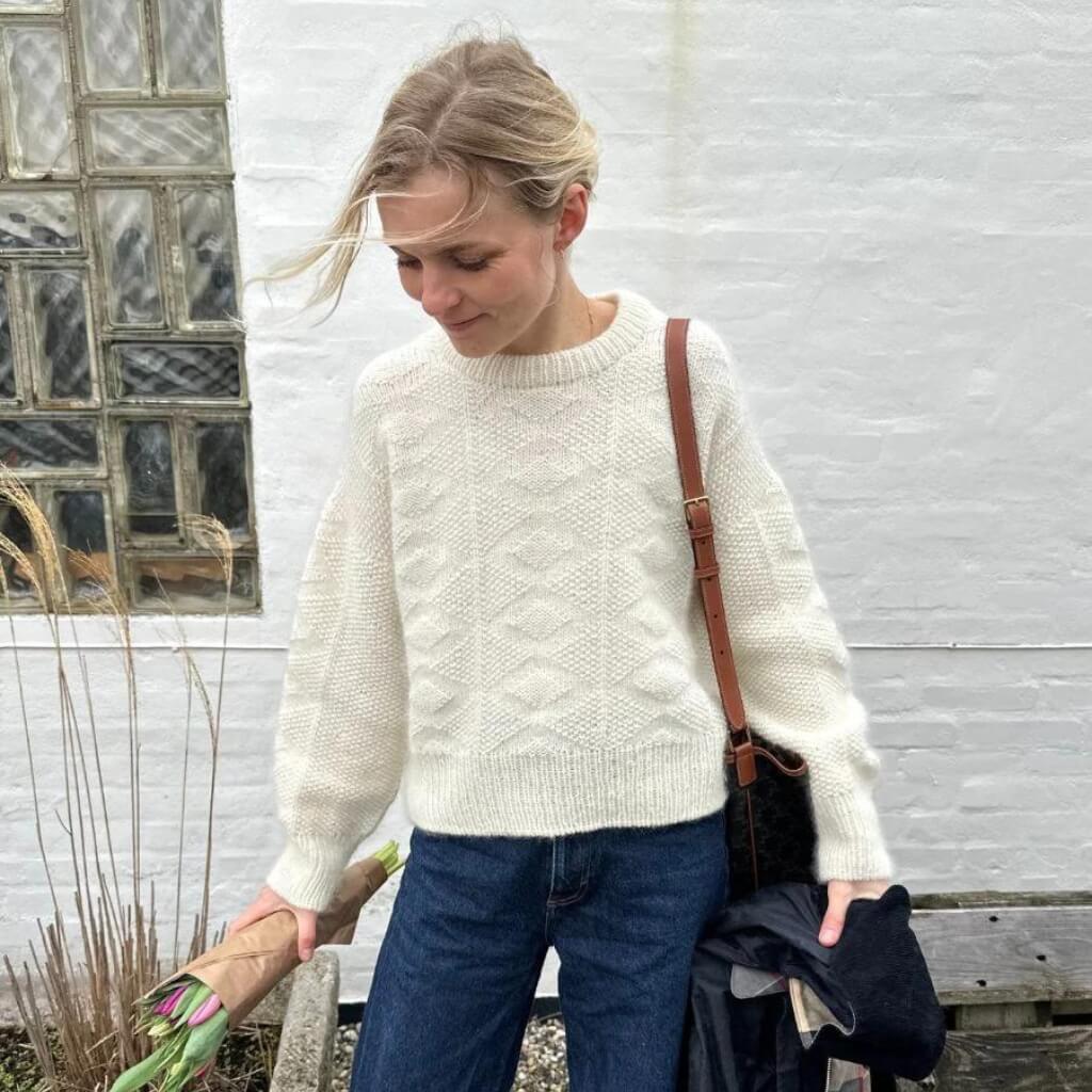 PetiteKnit Damen Pullover Esther Sweater Strickanleitung - PetiteKnit (Heft) Lieblingsgarn