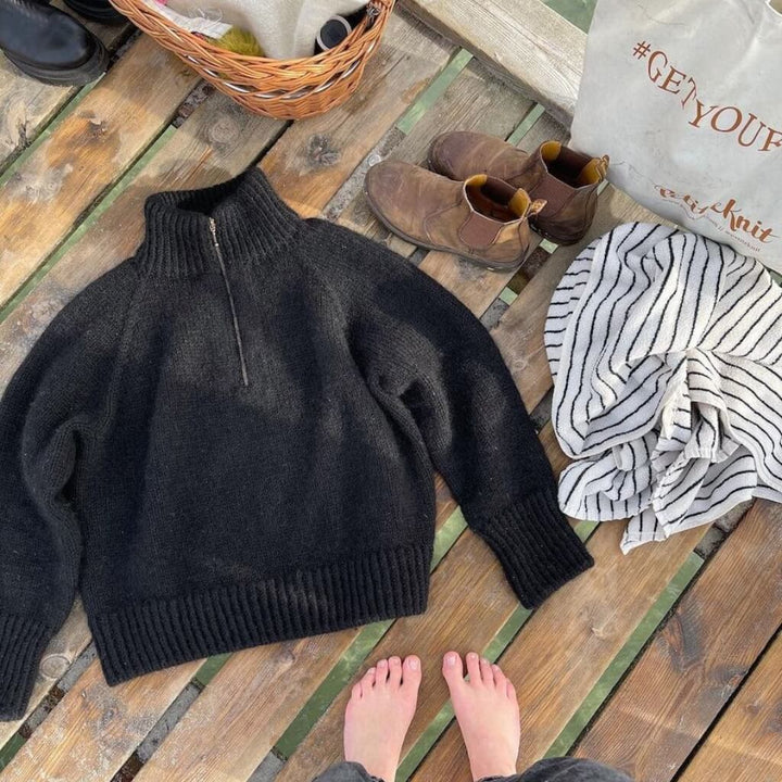PetiteKnit Zipper Sweater Damen Lieblingsgarn
