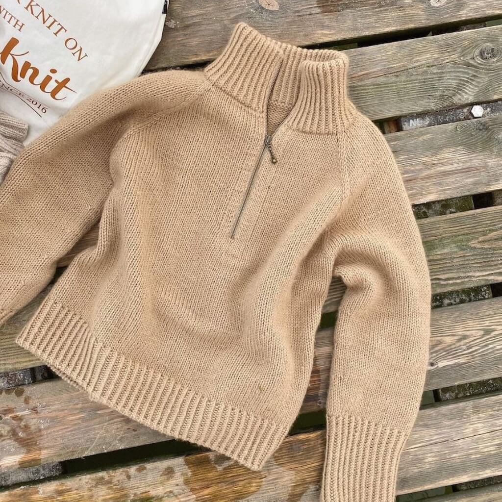 PetiteKnit Pattern Rollkragenpullover Zipper Sweater Strickanleitung - PetiteKnit (Heft) Lieblingsgarn