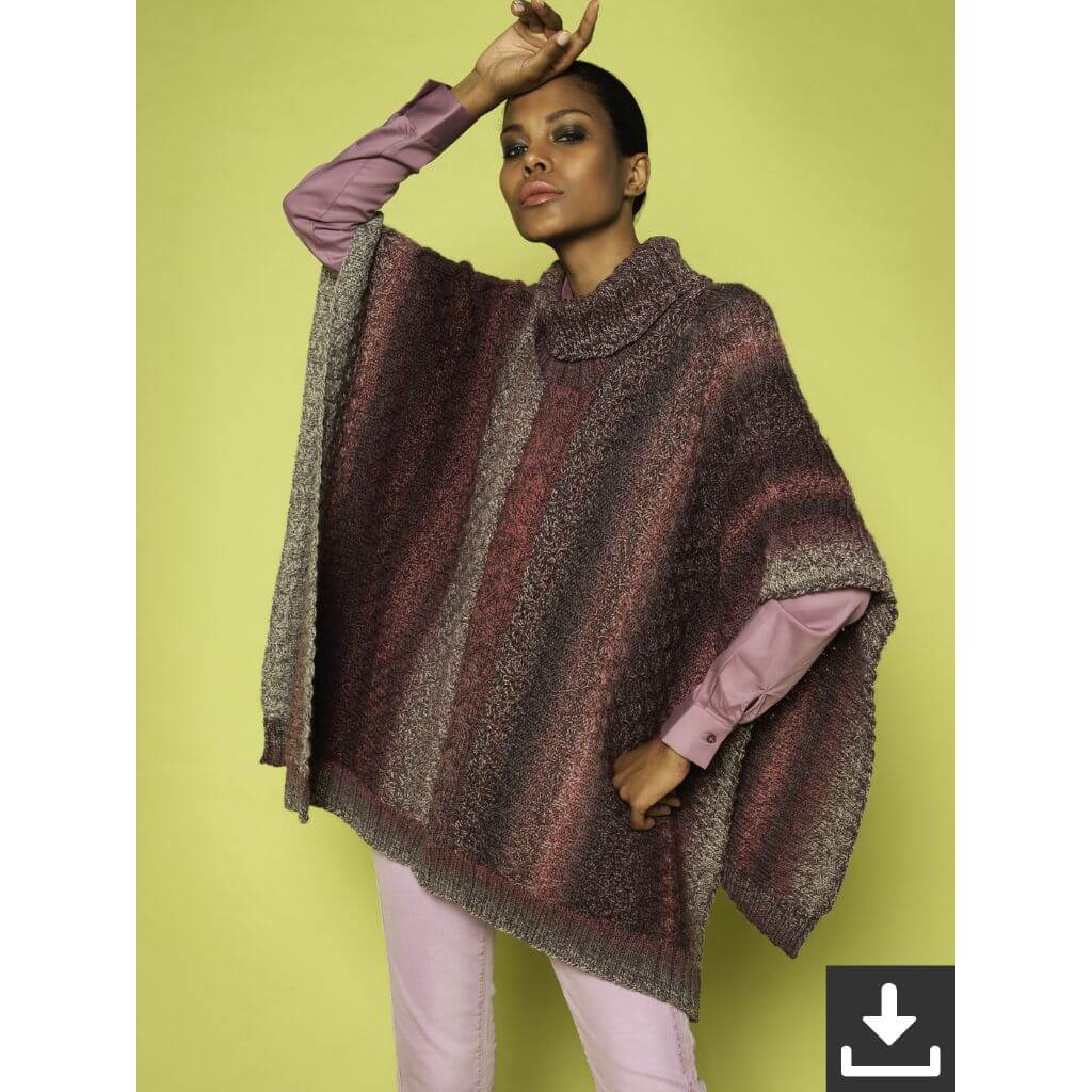 Schoppel Wolle Poncho Windgap Strickanleitung - Schoppel Wolle (PDF) Lieblingsgarn