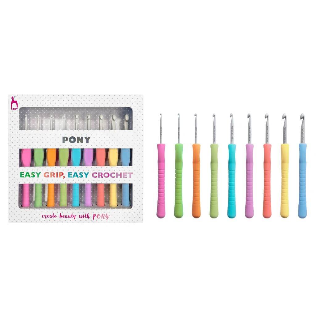Pony Easy Grip Häkelnadel Set