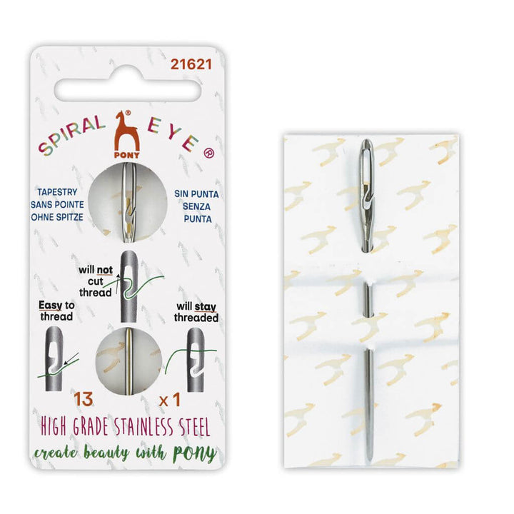 Pony Tapestry Sticknadeln ohne Spitze mit Spiral Eye