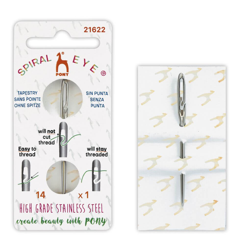 Pony Tapestry Sticknadeln ohne Spitze mit Spiral Eye