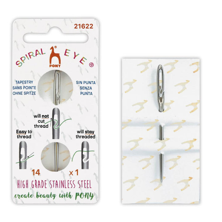 Pony Tapestry Sticknadeln ohne Spitze mit Spiral Eye