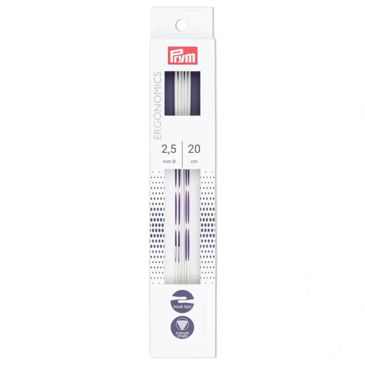 Prym 20 / 2,5 Prym Ergonomics Strumpfstricknadeln 20 cm Lieblingsgarn