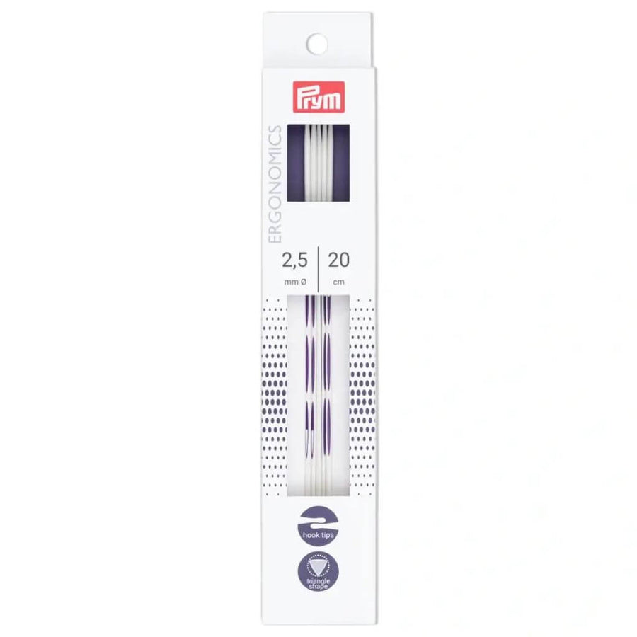 Prym 20 / 2,5 Prym Ergonomics Strumpfstricknadeln 20 cm Lieblingsgarn