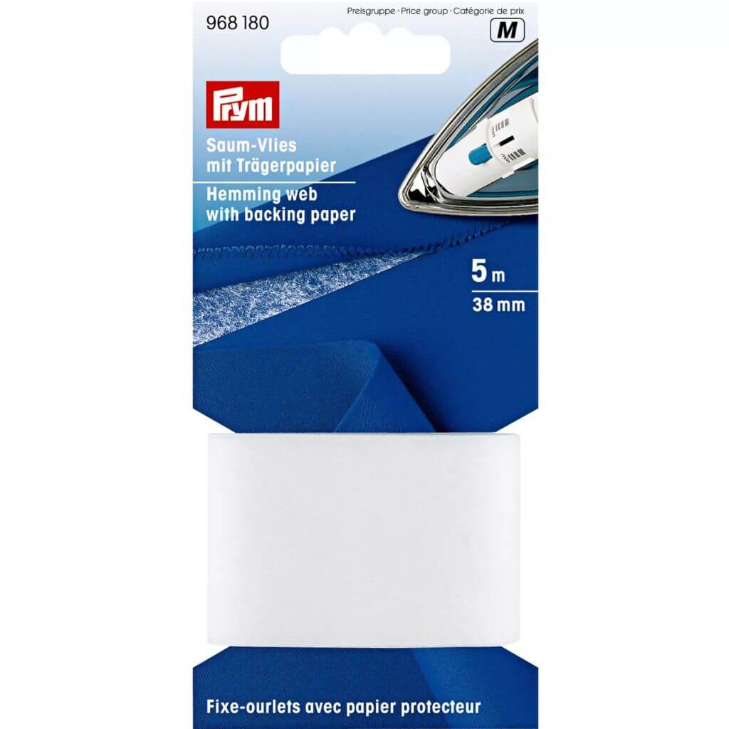 Prym Saumvlies mit Trägerpapier zum Einbügeln
