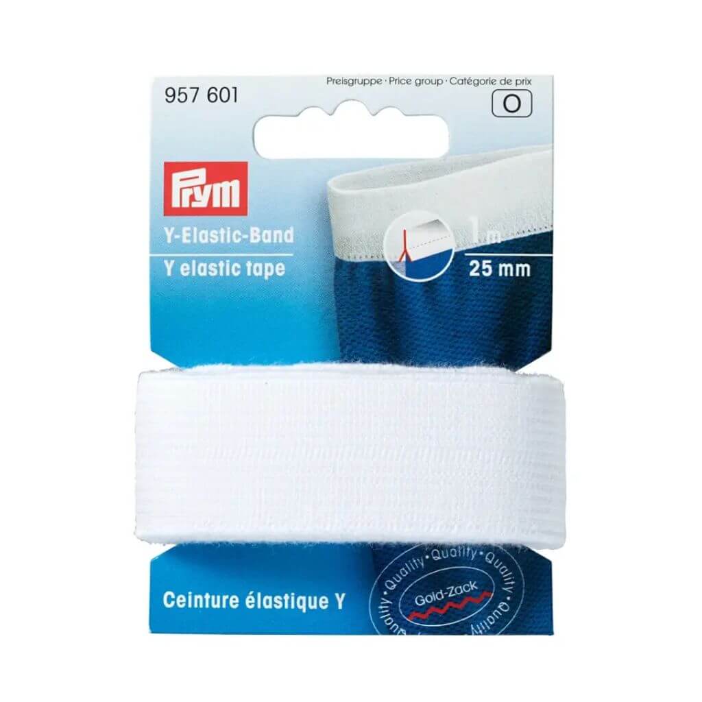 Prym Prym Y-Elastic-Band 25 mm weiß Lieblingsgarn