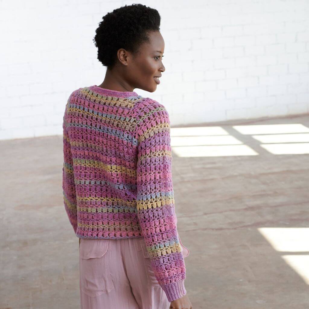 Katia Pattern Damen Pullover Bottom-Up Häkelanleitung - Katia (PDF) Lieblingsgarn