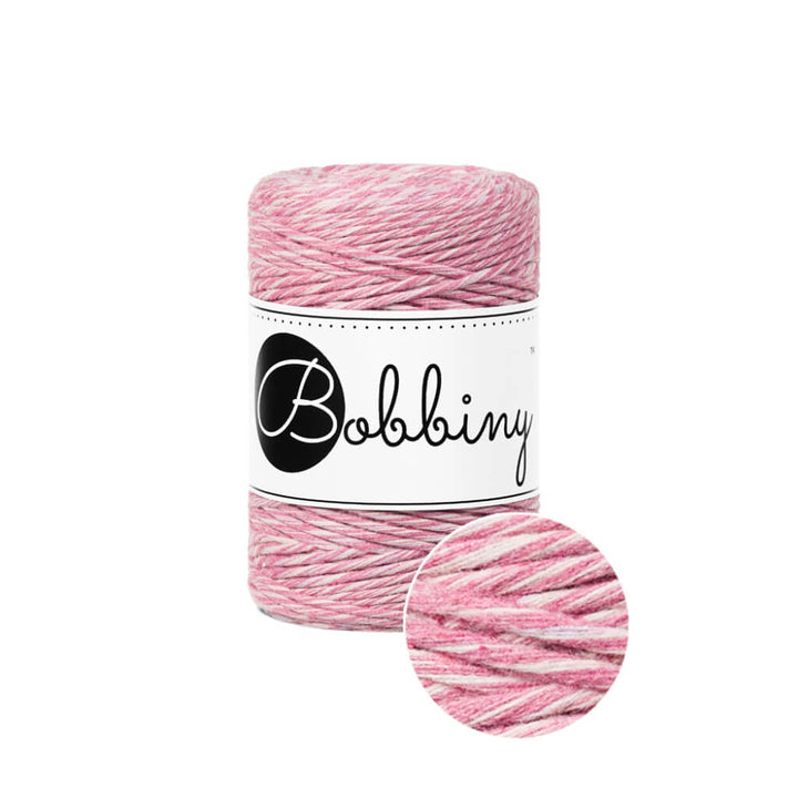 Bobbiny Makramee Garn 1,5 mm Raspberry Shake Lieblingsgarn