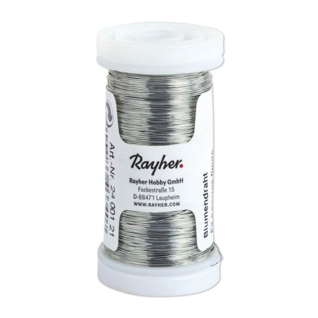 Rayher Rayher Blumendraht, Platin, 0,35 Mm Ø, Spule 100 M Lieblingsgarn