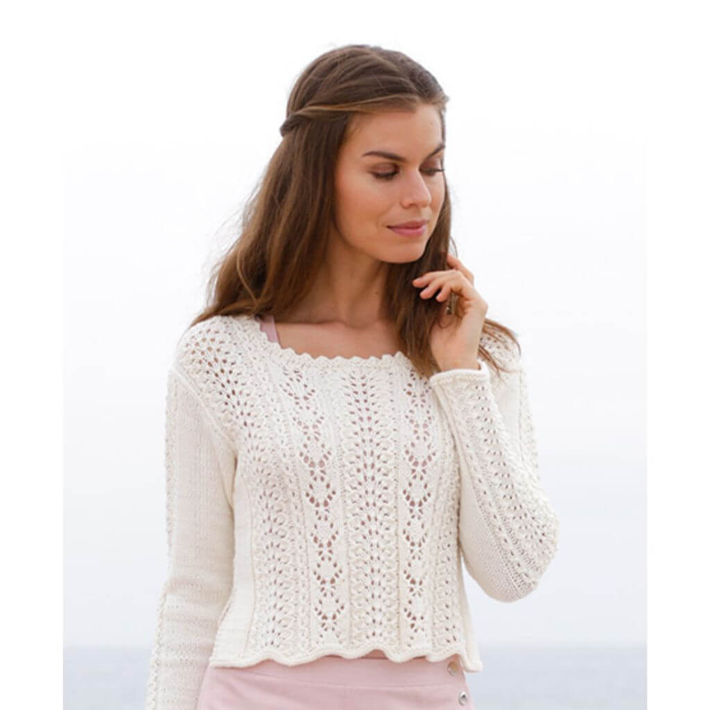Drops Damen Pullover Rendez-vous Strickanleitung - Drops (PDF) Lieblingsgarn