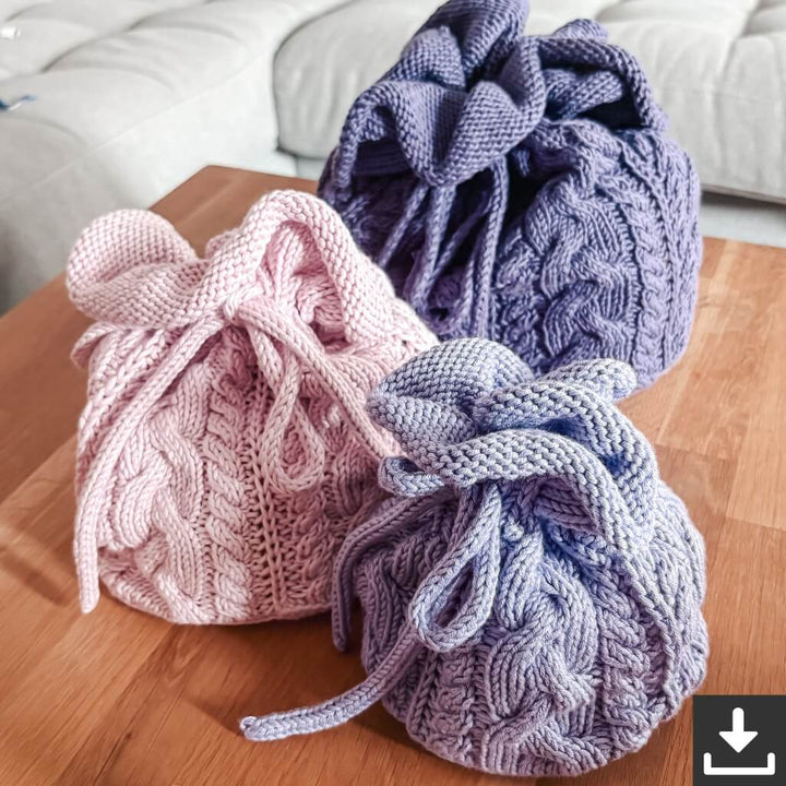 Carolin Balmes Beutel Richard ProjectBag Strickanleitung - Carolin Balmes (PDF) Lieblingsgarn