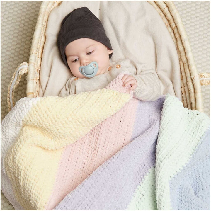 Regenbogen Babydecke Strickanleitung - Rico Design (Heft)