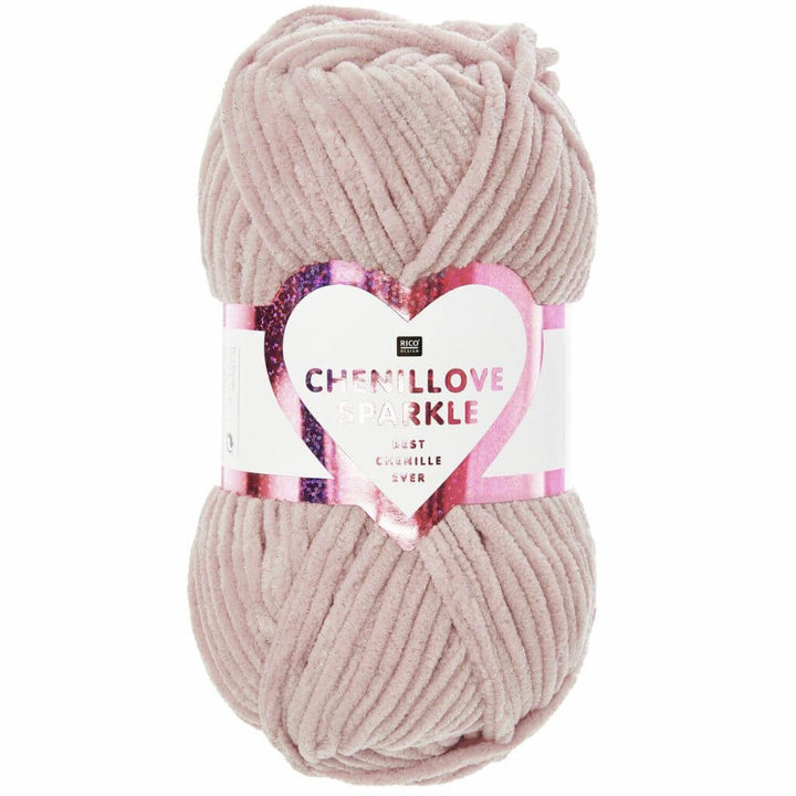 Rico Design 008 - Altrosa Rico Design Chenillove Sparkle Lieblingsgarn