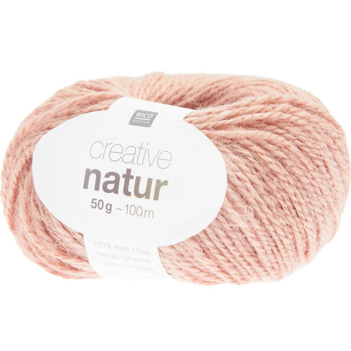Rico Design 003 - Rosa Rico Design Creative Natur 50 g - Hanfgarn Lieblingsgarn