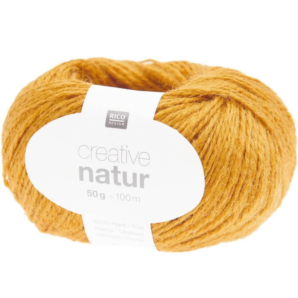 Rico Design 004 - Senf Rico Design Creative Natur 50 g - Hanfgarn Lieblingsgarn