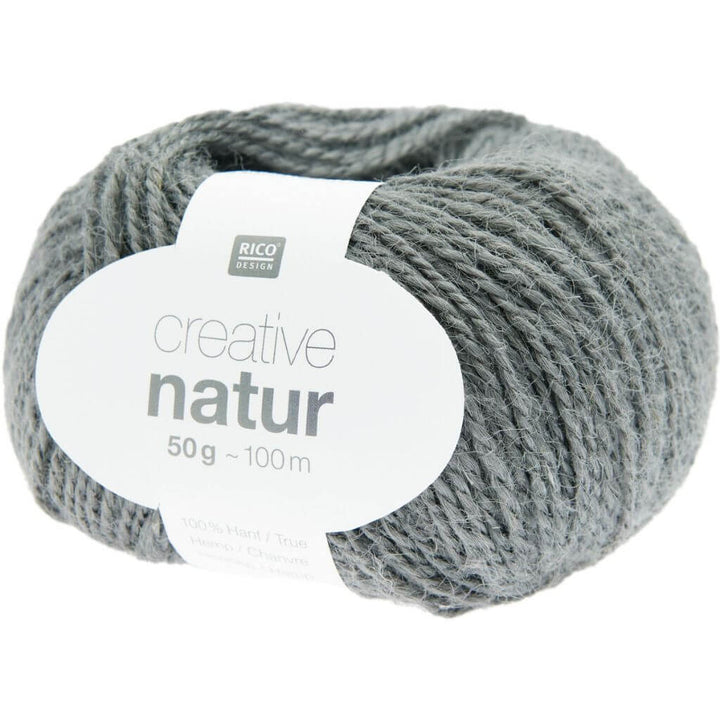 Rico Design 005 - Blau-Grau Rico Design Creative Natur 50 g - Hanfgarn Lieblingsgarn