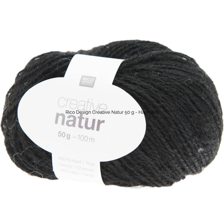 Rico Design 006 - Schwarz Rico Design Creative Natur 50 g - Hanfgarn Lieblingsgarn