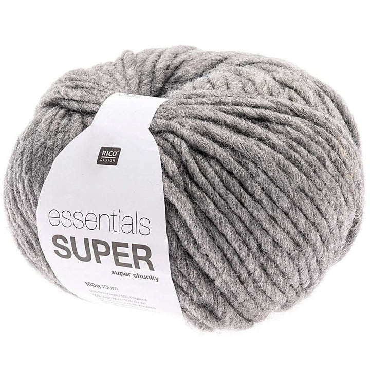 Rico Design 027 - Silbergrau Rico Design Essentials Super Super Chunky - 100g Lieblingsgarn