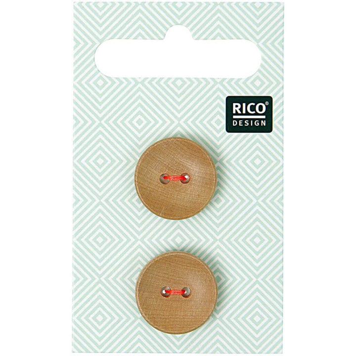 Rico Design Rico Design Holzknöpfe 18 mm Lieblingsgarn