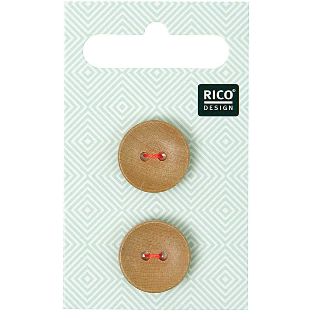 Rico Design Holzknöpfe 1,8 cm Lieblingsgarn