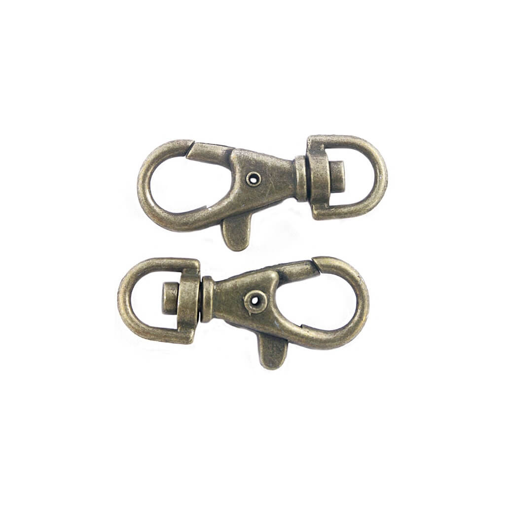 Rico Design Rico Design 2 Stk. Karabinerhaken - Gold Antique Lieblingsgarn