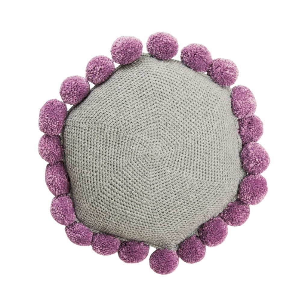 Rico Design Pattern Kissen mit Pompons Häkelanleitung - Rico Design (PDF) Lieblingsgarn
