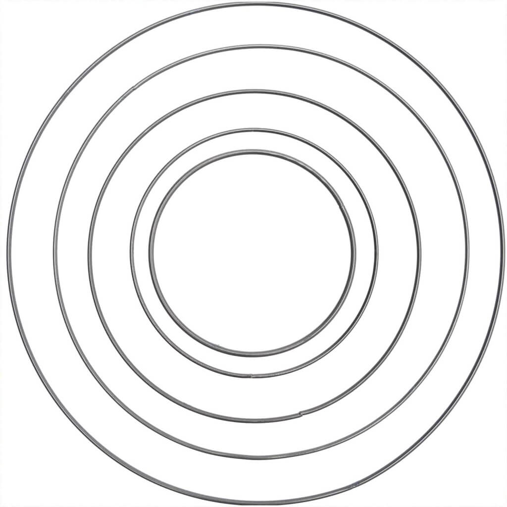 Rico Design 150 Rico Design Metall-Ring Anthrazit Lieblingsgarn