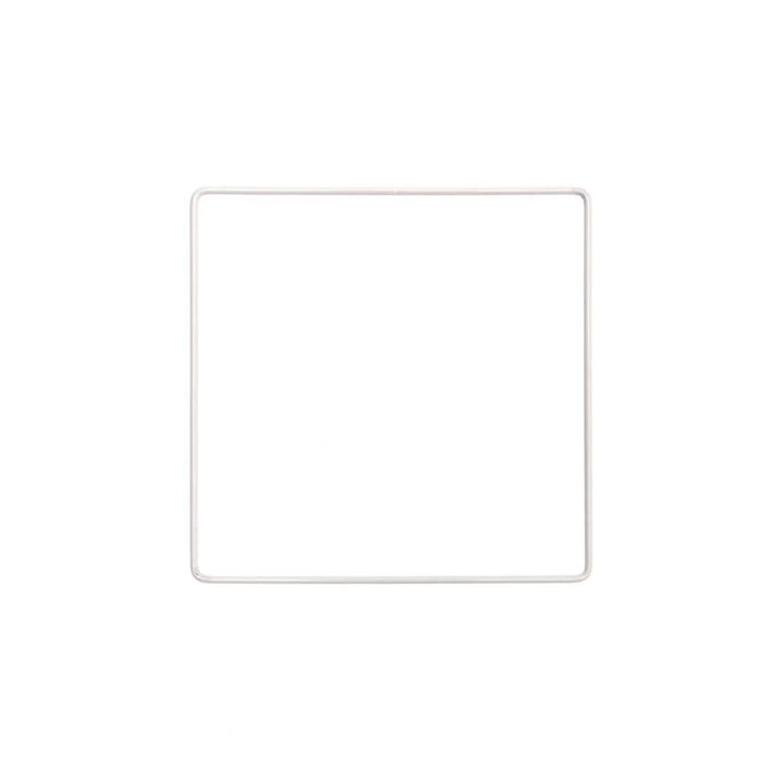 Rico Design 150 Rico Metallring Quadrat Weiss 10 - 30 cm Lieblingsgarn