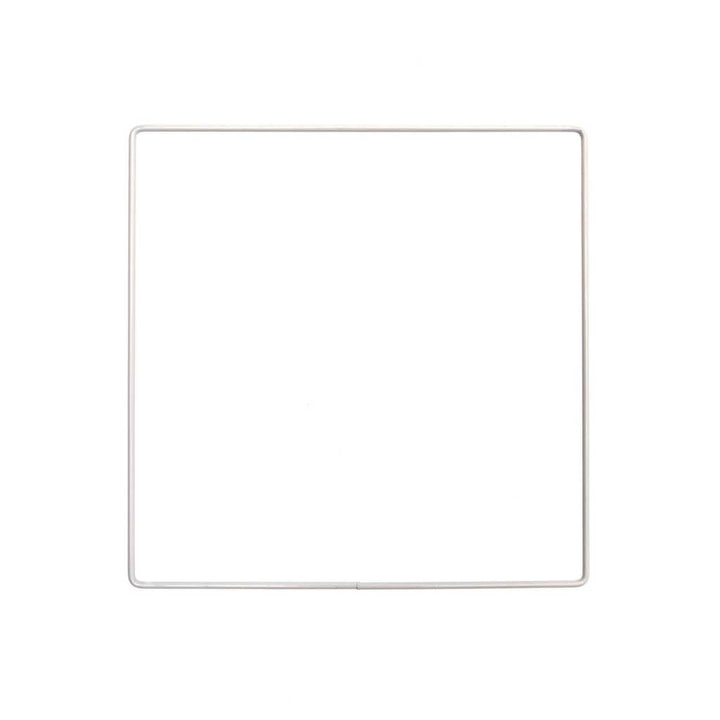 Rico Design 20 cm Rico Metallring Quadrat Weiss 10 - 30 cm Lieblingsgarn