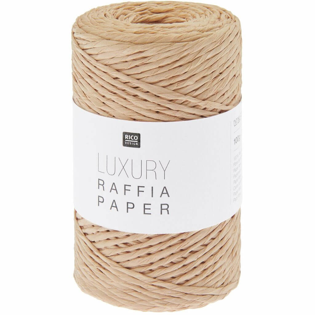 Rico Design 009 - bast Rico Design Luxury Raffia Paper 100g Lieblingsgarn