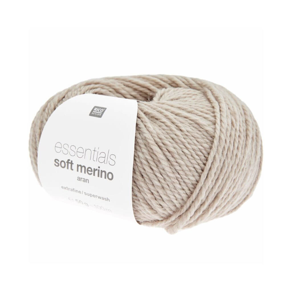 Rico Design 081 - Camel-Mel. Rico Design Essentials Soft Merino Aran - 50g Lieblingsgarn