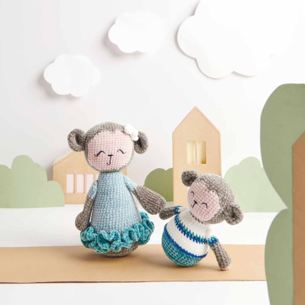 Rico Design Amigurumi Affenmama &amp; Max Häkelanleitung - Rico Design (Heft) Lieblingsgarn