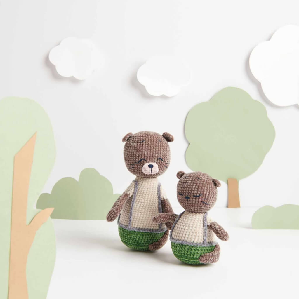 Rico Design Amigurumi Papa Otter &amp; Omar Häkelanleitung - Resign Design (Heft) Lieblingsgarn