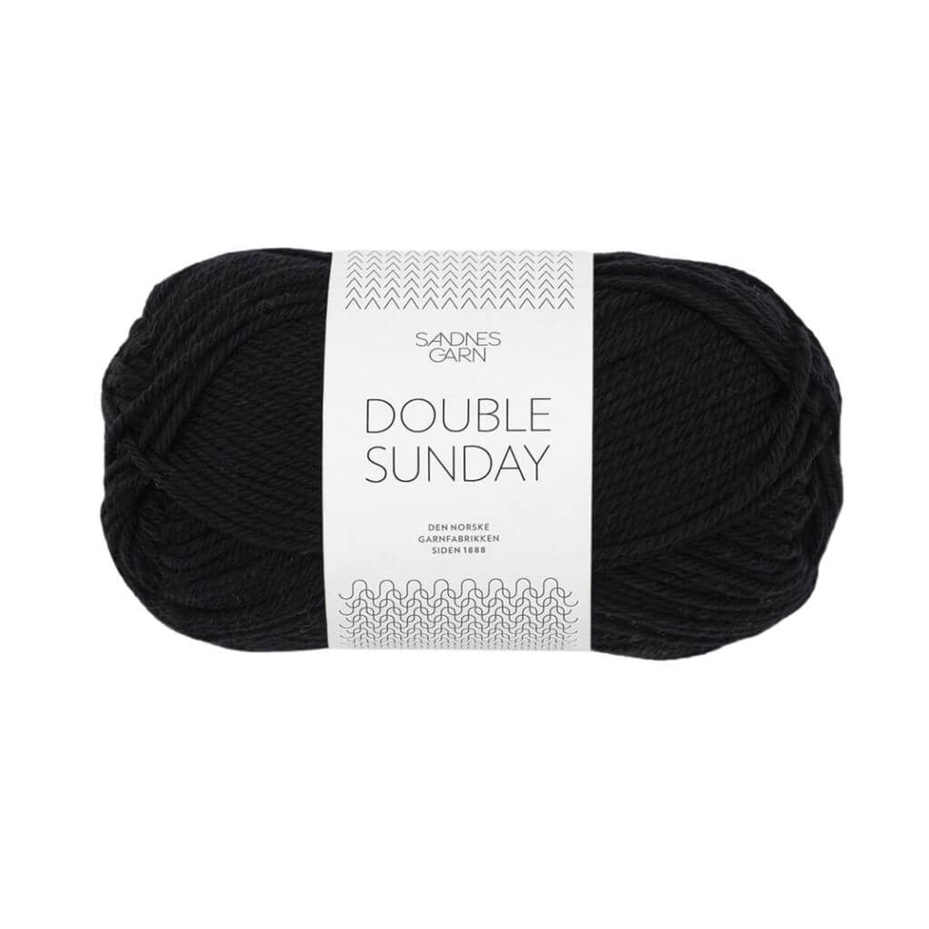 Sandnes Garn 1099 - Svart Sandnes Garn Double Sunday - 50g Lieblingsgarn