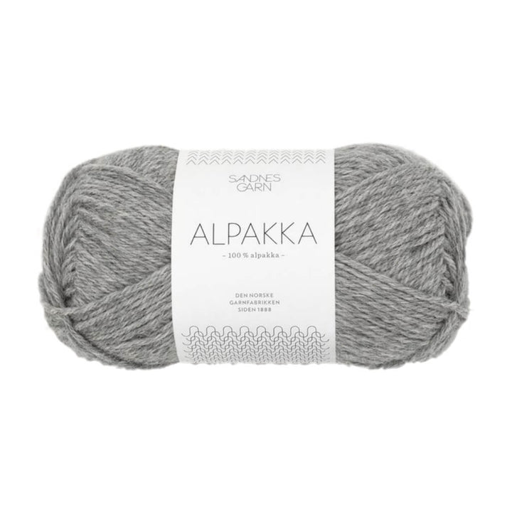 Sandnes Garn Alpakka 50g 1042 - Gråmelert Lieblingsgarn
