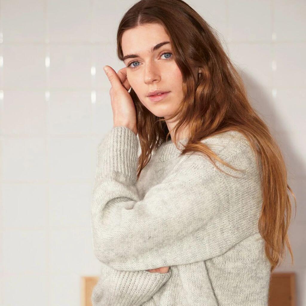 Sandnes Garn Damen Pullover Heather Sweater Strickanleitung - Sandnes Garn (Heft) Lieblingsgarn