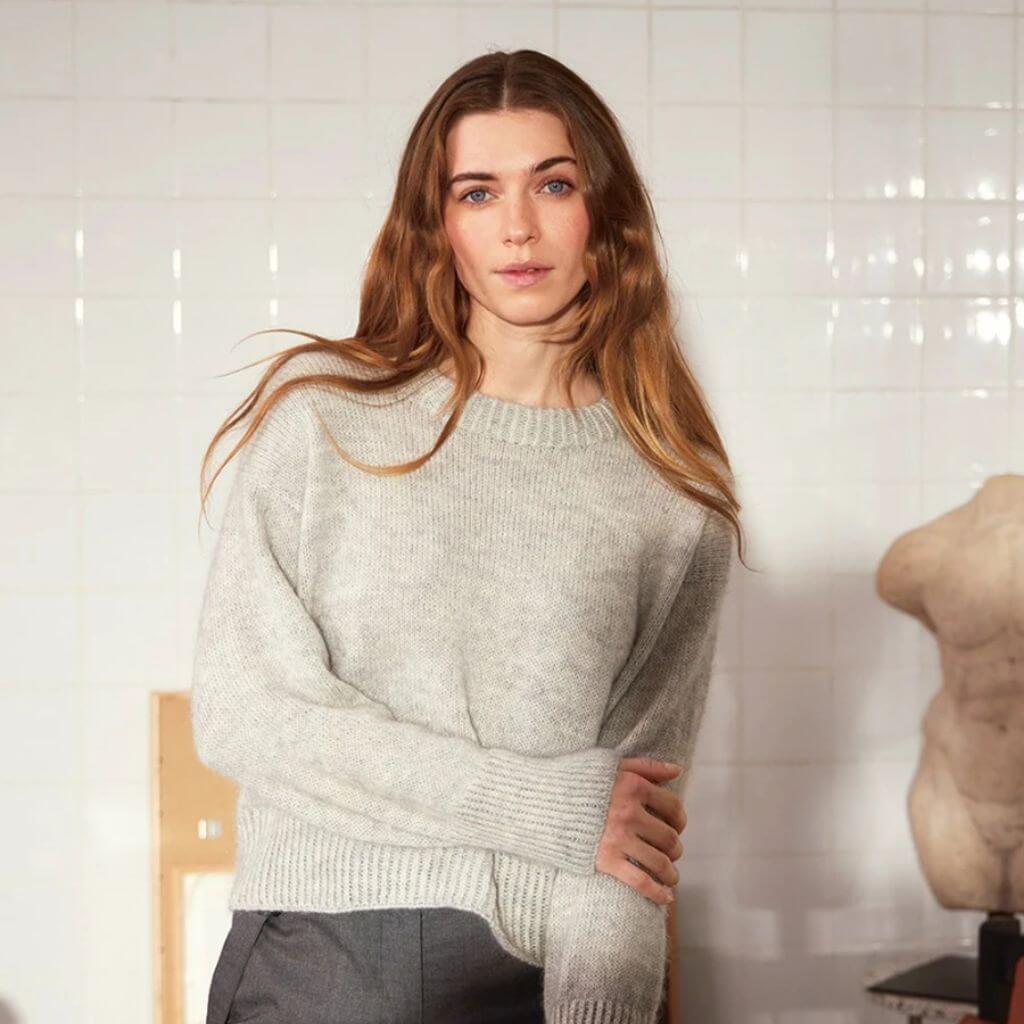 Sandnes Garn Damen Pullover Heather Sweater Strickanleitung - Sandnes Garn (Heft) Lieblingsgarn