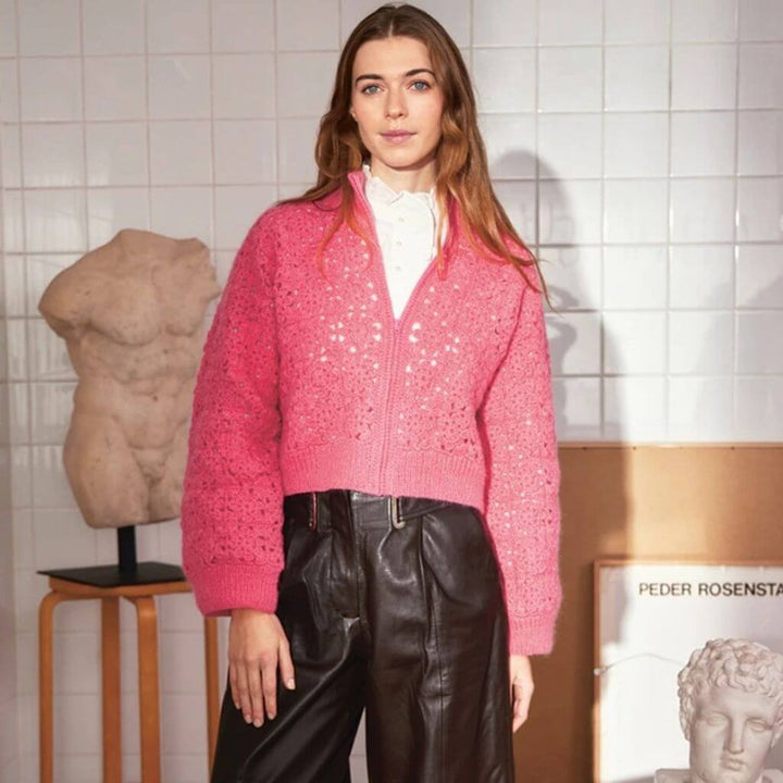 Sandnes Garn Damen Strickjacke Fleur Cardigan Häkelanleitung - Sandnes Garn (Heft) Lieblingsgarn