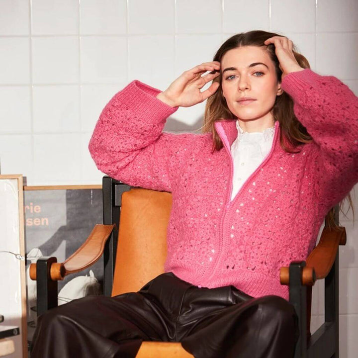 Sandnes Garn Damen Strickjacke Fleur Cardigan Häkelanleitung - Sandnes Garn (Heft) Lieblingsgarn