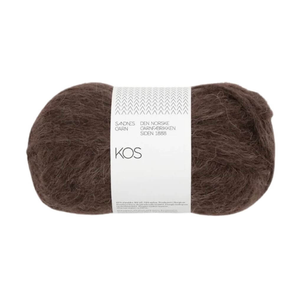 Sandnes Garn Kos, Farbe 3082 dark brown – Alpaka, Schurwolle und Synthetik bei Lieblingsgarn